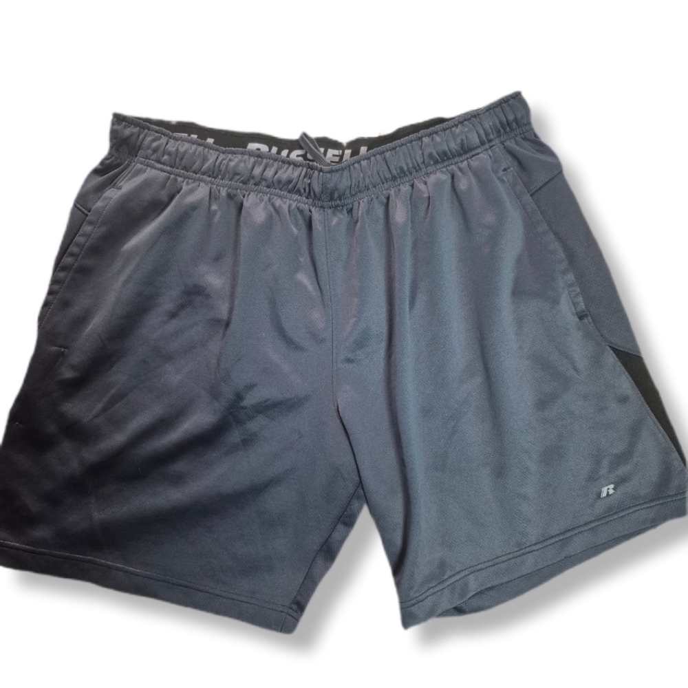 Russell Dri Power 360° Men's Black Athletic Drawstring Shorts Sz. XL